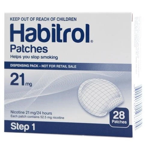 STEP 1 Habitrol Transdermal Nicotine Patches 21mg (28 Patches) NEW 01/2027 - Image 1 of 1