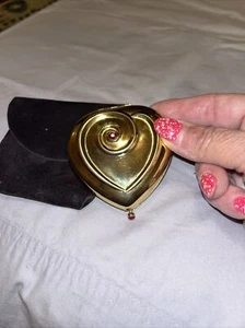 Estee Lauder Solid Perfume Powder Compact "1996 Heart of Hearts" - Picture 1 of 6
