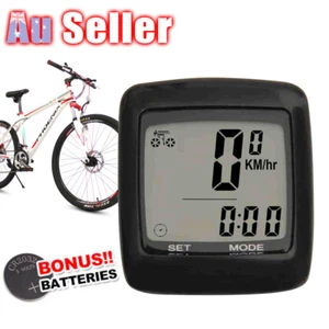 Waterproof Bicycle Speedometer Computer LCD Wired Digital Bike Odometer Cycle - Picture 1 of 8
