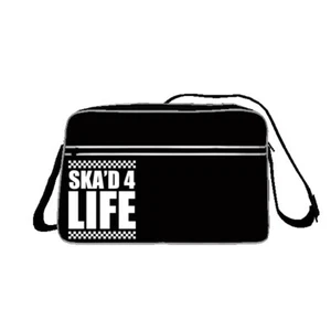 Ska'd 4 Life Messenger Bag 2 Tone Ska Specials Skinhead Madness - Picture 1 of 2