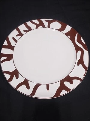 Island Hues Dinner Plate Stoneware Brown Japanese Oneida  - Image 1 of 4