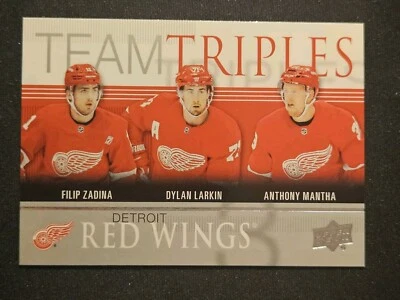 19-20 Upper Deck Larkin Mantha Zadina Team Triples 🚨🚨🚨 Detroit Red Wings  - Image 1 of 2