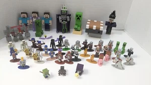 Minecraft Mixed Lot 37 Die-Cast Metal Figures Plus Plastic Toys - Picture 1 of 8