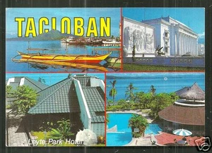 Tacloban Park Hotel Capitol Building Leyte Visayas Philippines stamp - Picture 1 of 2