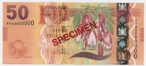 Fiji 50 Dollars ND 2013 Pick 118.s UNC Uncirculated Banknote Specimen - Picture 1 of 2