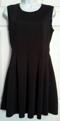 Vestido Meghan Negro Poliéster Tejido con Cable Espalda Cintura Ceñida Sin Mangas Talla M Foto 1 de 4