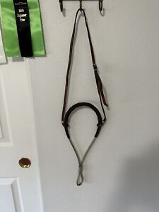 STIFF ROPE NOSE BOSAL WITH LEATHER HANGER RUBBER COVERED NOSE