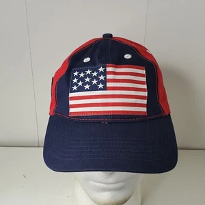US Polo Assn Strapback Hat Baseball Cap American Flag Patch USPA Logo USA 3 1890 - Picture 1 of 10