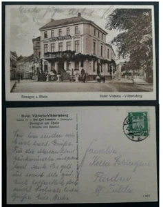 1924 Germany Postcard "Hotel Viktoria Viktoriaberg" ties 5 Pfg stamp Remagen - Bild 1 von 3