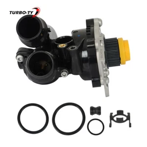 For VW Golf Jetta GTI Passat Tiguan 2.0T 1.8T Water Pump Thermostat Assembly - Picture 1 of 18