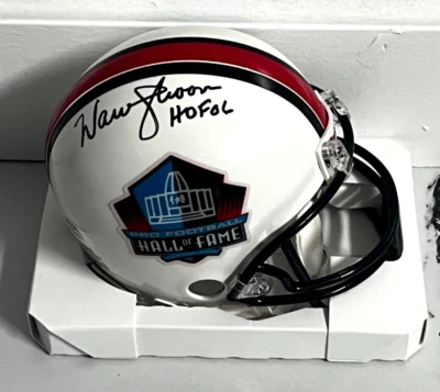 Warren Moon Signed "HOF 06" Hall of Fame Mini Helmet Auto - PSA - Image 1 of 4