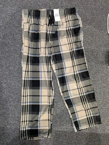 Next Men's Pyjama Bottoms Size XL Brand New With Tags Checked Black/Beige - Picture 1 of 5