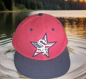 SWEET Chicago White Sox July 4th Sz 8 Fitted New Era Hat Cap Excellent Con🏏🧦⚾️ - Picture 1 of 24