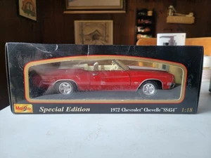 Maisto Special Edition 1:18 1971 Chevrolet Chevelle SS454 Red - Picture 1 of 10