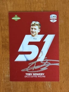 Toby Sowery - 2025 Parkside Indycar - Numerics - PS-TS - Seriennummer 28/51 - Bild 1 von 2