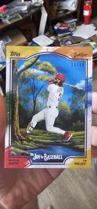 👑 2025 Topps X Bob Ross The Joy of Baseball BRYCE HARPER Paint Splatter /99 🎨 - Picture 1 of 2