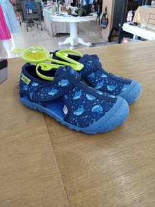 Western Chief Boys Navy Play & Water Shoes Size 1 - Picture 1 of 19