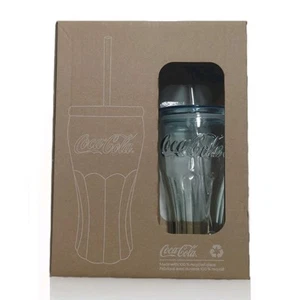 Bicchiere Coca Cola con cannuccia, 2 in scatola - Foto 1 di 4
