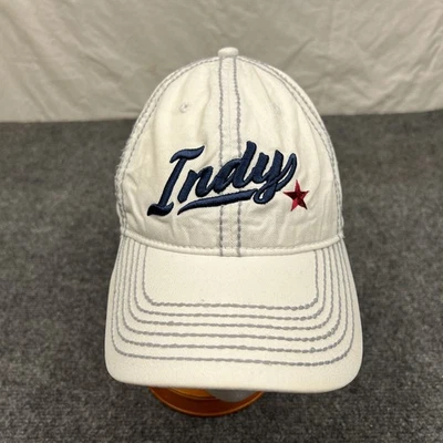 Fahrenheit Indy Star Indianapolis Cap Adult Adjustable White Spell Out Hat - Image 1 of 4