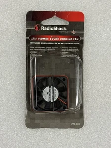 RadioShack 1-9/16" (40mm) 12VDC Ventola di Raffreddamento 6500RPM, 7.7 CFM Airflow, 283-0240. - Foto 1 di 4