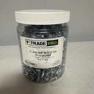 TradePro Sechskant-Scheibenkopf-Selbstbohrschrauben 500er-Pack #10 x 3/4" TP-10X3/4DP500 - Bild 1 von 2