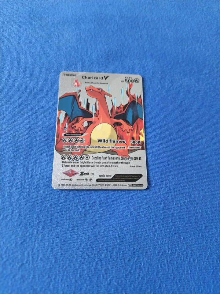 Charizard V Evolution 508HP Silver Foil Fan Art Card SMP 26-43 - Bild 1 von 1