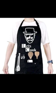 Delantal de Chef de Cocina con Bolsillos BBQ Cocina Delantal de Trabajo Vamos a Cocinar Iceberg Fac🧊 - Imagen 1 de 3