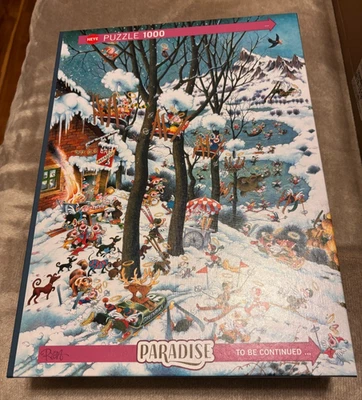 1000pc Heye Puzzle  PARADISE IN WINTER, BY RYEA - Image 1 of 4
