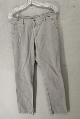 Pantalones chinos Allen Solly para hombre 32x29,5 beige mezcla de algodón pierna recta calce regular Foto 1 de 4