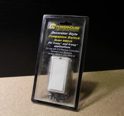 X10 Powerhouse Decorator Style Wall Dimmer RWS17 White/Ivory Switch Single/3way - Image 1 of 2