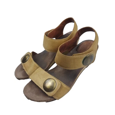 Sandalias Taos Luckie de cuero con correa al tobillo ajustable para mujer talla 8,5 (39 EUR) tostadas Foto 1 de 4