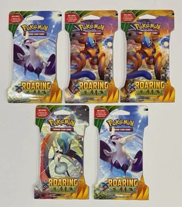 Pokemon TCG XY Roaring Skies (5) paquetes de refuerzo con mangas paquete sellado 2015 - Imagen 1 de 3
