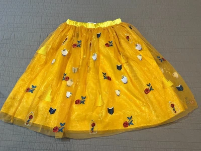 Girl's Disney x HANNA ANDERSA 美女与野兽薄纱裙 M 码 (6-8) — 第 1/4 张图片