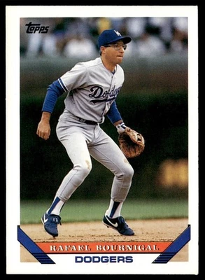 1993 Topps Rafael Bournigal Los Angeles Dodgers #651 - Image 1 of 2