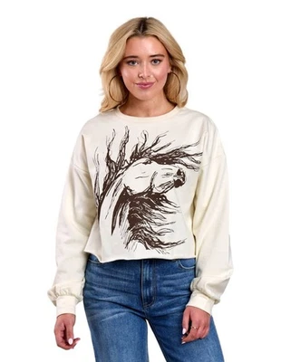 Sudadera Roper Western para mujer polar crema 03-038-0513-6148 WH Foto 1 de 2