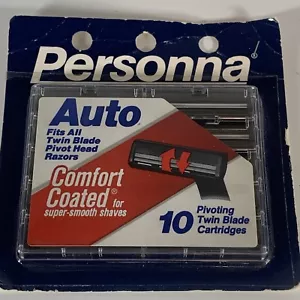 Personna Twin Razor Blade Cartridges 10 Pack NEW Vintage - Picture 1 of 9