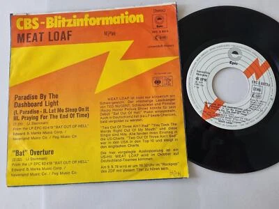 7" Single Meat Loaf - Paradise by the dashboard light Vinyl Germany PROMO - Image 1 of 4