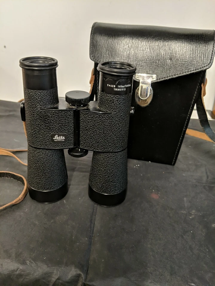  Leitz 7x42B binoculars, original  Leitz case.(Trinovid,watzlar) good condition - Image 1 of 4