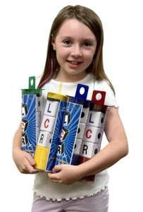 NEW FOR 2024! LCR® Left Center Right™ Dice Game -Junior Size - ONE GAME (YELLOW) - Picture 1 of 4