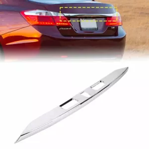 For 2013-2015 Honda Accord Sedan Rear Tail Gate Cover Molding Trunk Trims Chrome - Foto 1 di 15