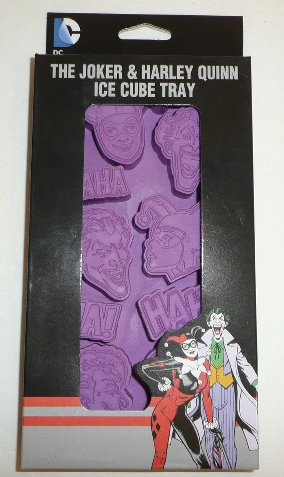 iCup 7586 DC Joker & Harley Quinn Ice Cube Tray Multicolor