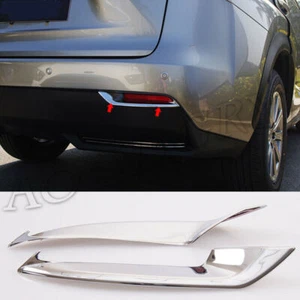 Chrome Rear Fog Lamps Moulding Trim Covers For LEXUS NX200T 300H 300 2014-2021 - Picture 1 of 8