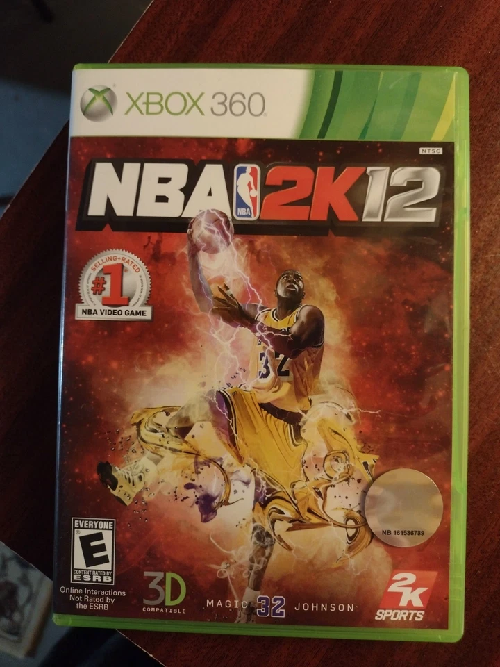 Rare! NBA 2K12 (Microsoft Xbox 360, 2011) with No. 32 Magic Johnson Cover Art - Image 1 of 3