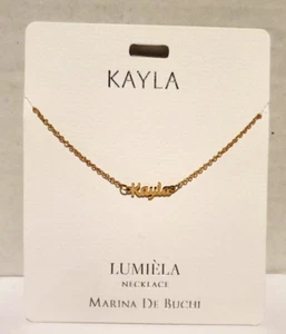 Lumiela Kayla Personalized Necklace Marina De Buchi Nickel Free 15" To 20" - Picture 1 of 4