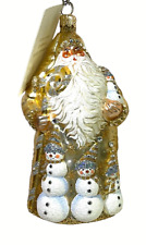 Patricia Breen Frosty Friends Santa Snowman Gold #2520 2005 5.5” Jewels Bergdorf