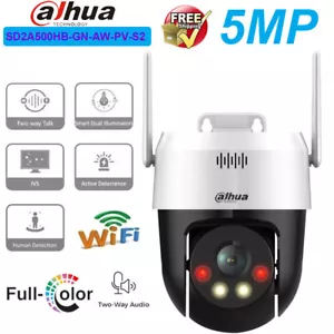 Dahua 5MP Full Color PT Camera Smart Sound & light Alarm Outdoor Mini IP Camera - Picture 1 of 8