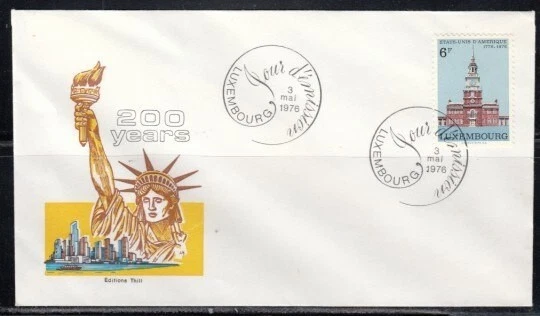 LUXEMBURGO Independence Hall, Philadelphia II PRIMER DÍA CUBIERTA Foto 1 de 1