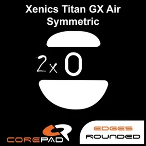 Corepad Skatez Xenics Titan GX Air Symmetric Replacement Mouse Feet PTFE Teflon - Picture 1 of 1