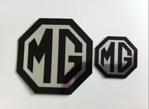 ZT-T Mk1 Estate Delantero Trasero Nuevo Insignia Insertos 59mm/45mm Logo para MG Negro Cromo - Imagen 1 de 7
