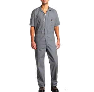 Dickies Herren kurzärmelige Coverall Gr. XLT groß grau Straße Arbeit Fleck Release XL - Bild 1 von 19